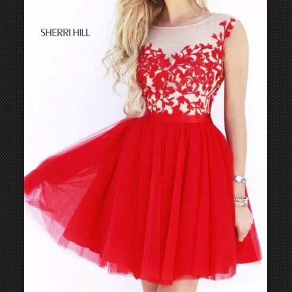 pretty short red dresses